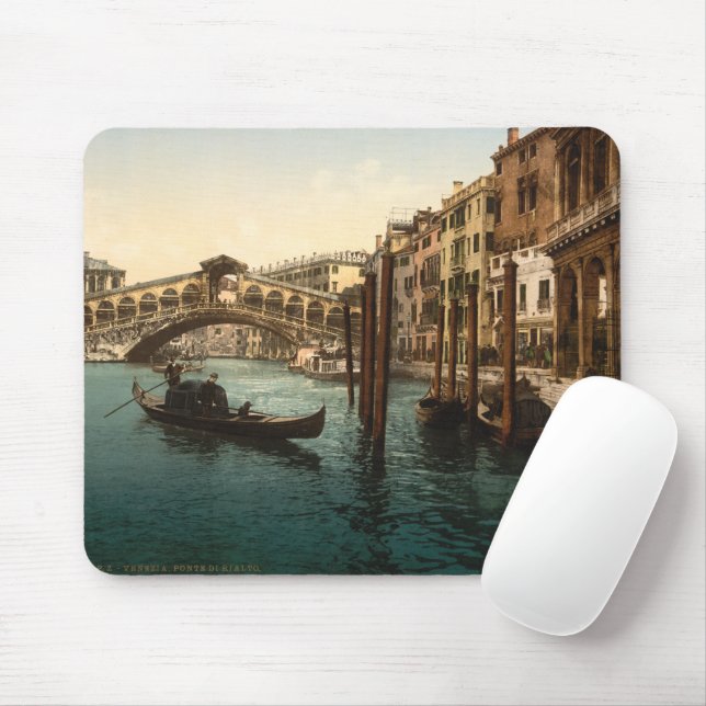 Rialto Bridge I, Venice, Italy Mouse Mat (With Mouse)