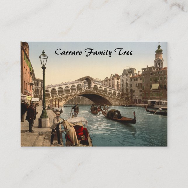 Rialto Bridge II, Venice, Italy Business Card (Front)