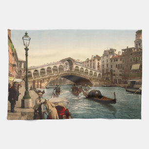 Rialto Bridge II, Venice, Italy Tea Towel