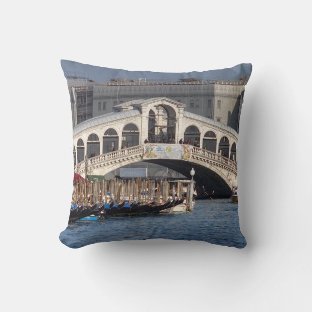 Rialto Bridge Venice Italy Cushion (Front)
