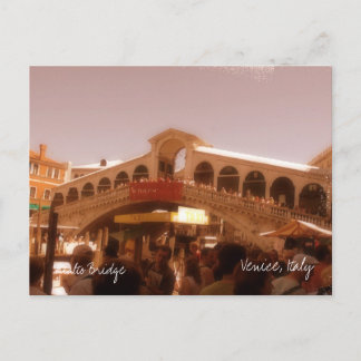 Rialto Bridge, Venice, Italy Postcard