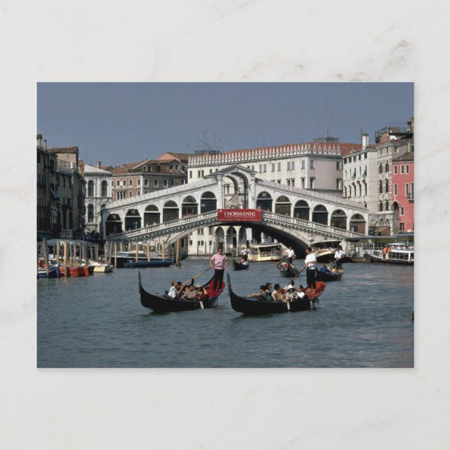 Rialto Bridge, Venice Postcard (Front)