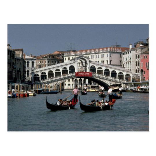 Rialto Bridge, Venice Postcard