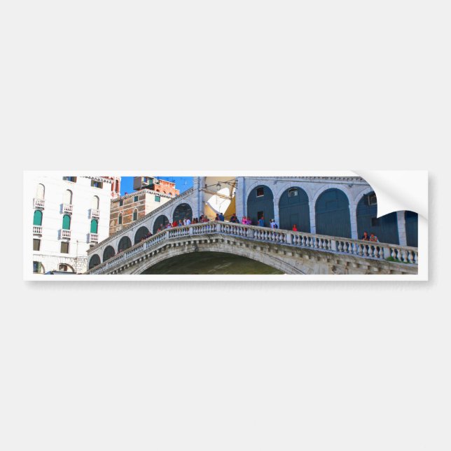 Rialto Bridge Venice - Pro Photo Bumper Sticker (Front)