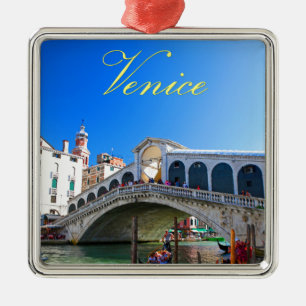 Rialto Bridge Venice - Pro Photo Metal Tree Decoration