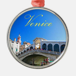 Rialto Bridge Venice - Pro Photo Metal Tree Decoration