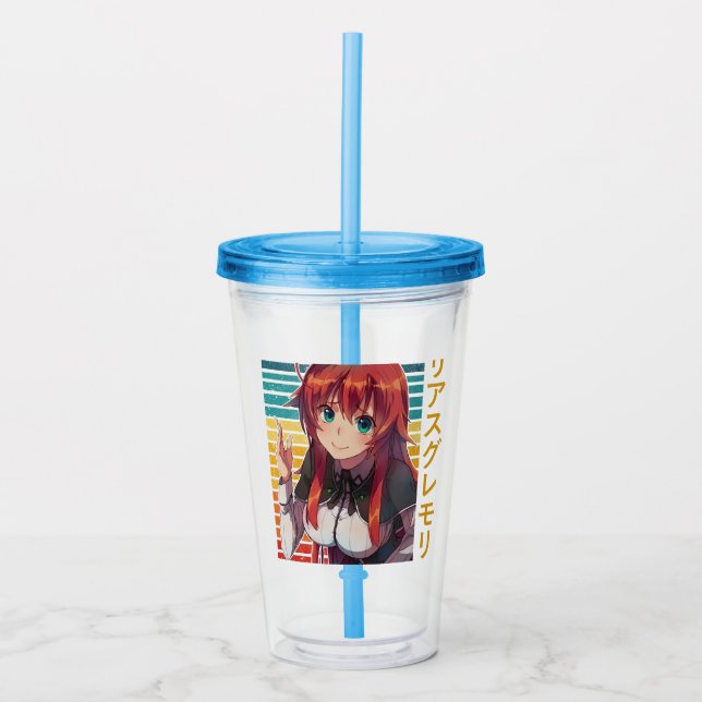 Rias Gremory  Acrylic Tumbler (Front)