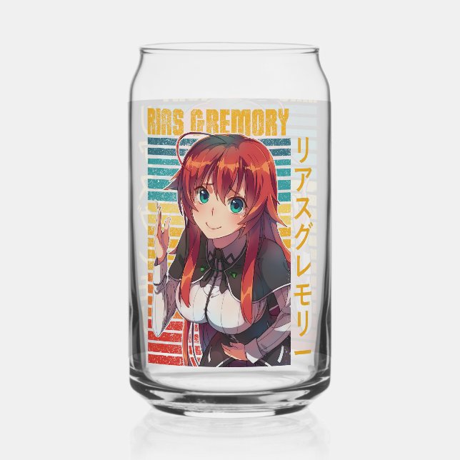 Rias Gremory  Can Glass (Front)