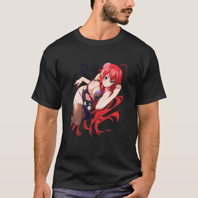 Rias Gremory Oppai Ecchi High School DxD T-Shirt (Front)