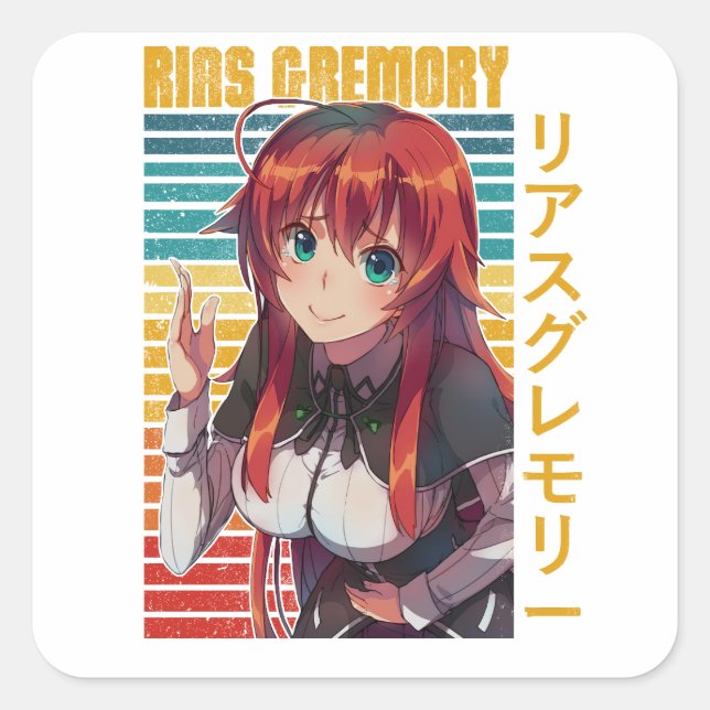 Rias Gremory  Square Sticker (Front)