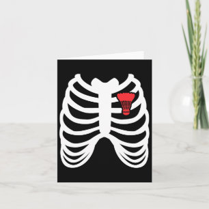 Rib Cage Funny Badminton Player T Shirt Gift Card