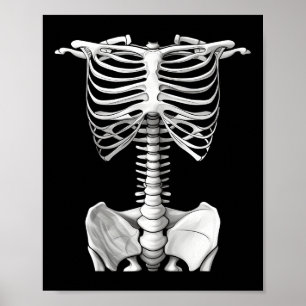 Rib Cage Halloween Costume Gifts For Men Women Kid Poster