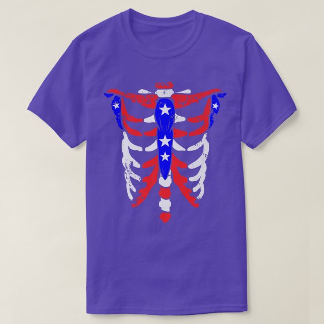 Rib Cage Skeleton Costume  T-Shirt (Design Front)