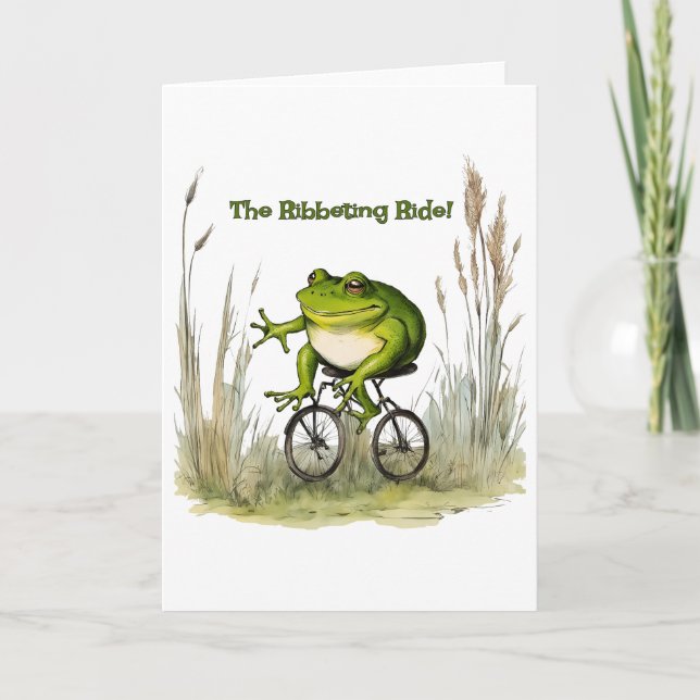 Ribbeting Ride Frog card (Front)