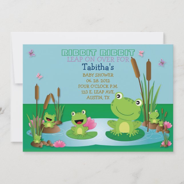 RIBBIT RIBBIT Invitation (Front)
