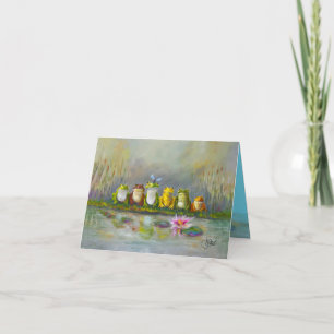 Ribbit River - Hand Painted Card