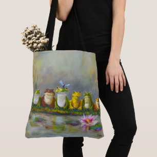 Ribbit River - Painting Tote Bag
