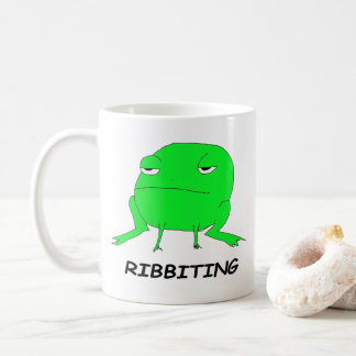 Ribbiting Frog Animal Pun Mug