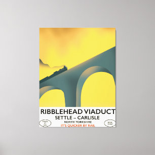 Ribblehead Viaduct Yorkshire locomotive Canvas Print
