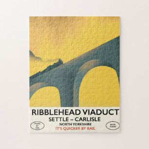 Ribblehead Viaduct Yorkshire locomotive Jigsaw Puzzle