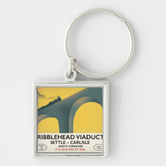 Ribblehead Viaduct Yorkshire locomotive Key Ring