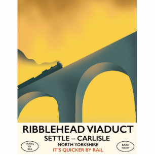 Ribblehead Viaduct Yorkshire locomotive Standing Photo Sculpture