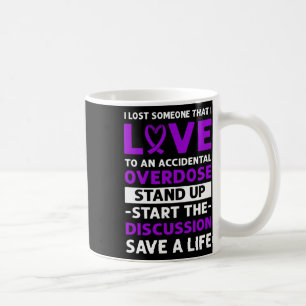 Ribbon. Accidental Overdose Awareness. Coffee Mug