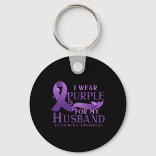 Ribbon Alzheimerheimer Fighter Husband Heimers Awa Key Ring