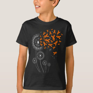 Ribbon And Dandelion Leukaemia Awareness Month War T-Shirt