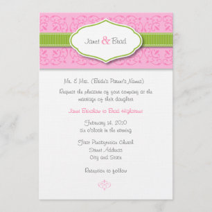 Ribbon and Seal Wedding Invitation