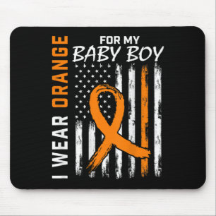 Ribbon Baby Boy Leukaemia Awareness Month Warrior Mouse Mat