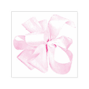 Ribbon bow self-inking stamp