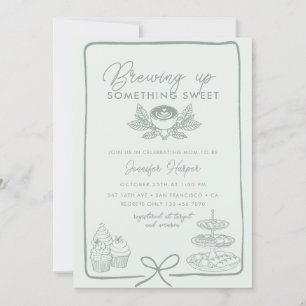 Ribbon Bow   Sweet Baby Shower Invitation