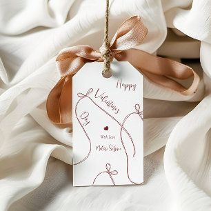 Ribbon Bows – Modern Happy Valentine’s Day Gift Tags