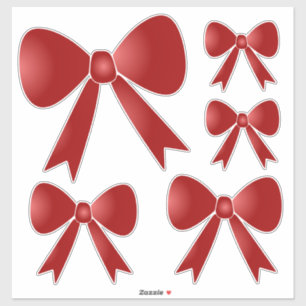 Ribbon Bows - Red