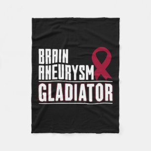 Ribbon - Brain Aneurysm Awareness Fleece Blanket