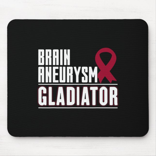 Ribbon - Brain Aneurysm Awareness  Mouse Mat (Front)