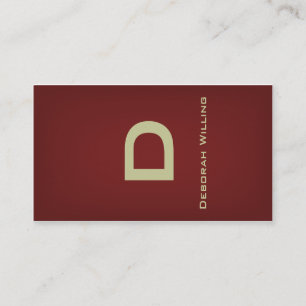 Ribbon Brass Business Card