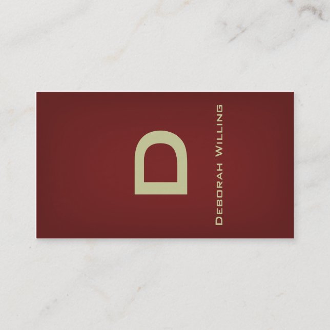 Ribbon Brass Business Card (Front)