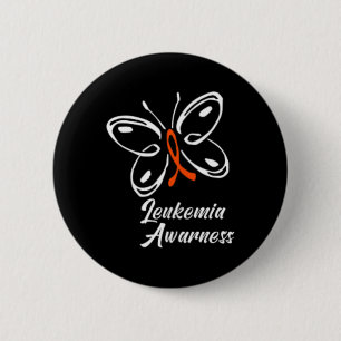 Ribbon Butterfly Aml Leukaemia Awareness 1 6 Cm Round Badge