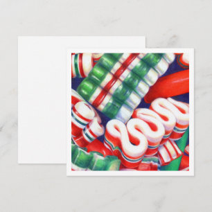 RIBBON CANDY 5.25 Square Flat Card