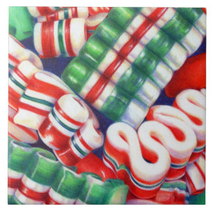 RIBBON CANDY 6x6 Ceramic Tile