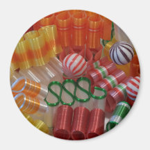 Ribbon Candy Magnet (round)