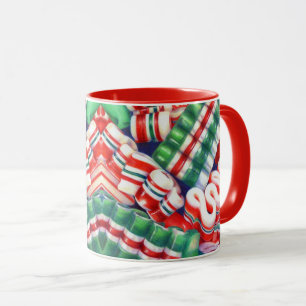 RIBBON CANDY Red Combo Mug