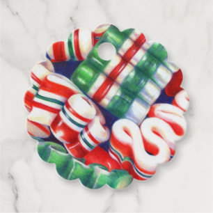 RIBBON CANDY Scalloped Gift Tags