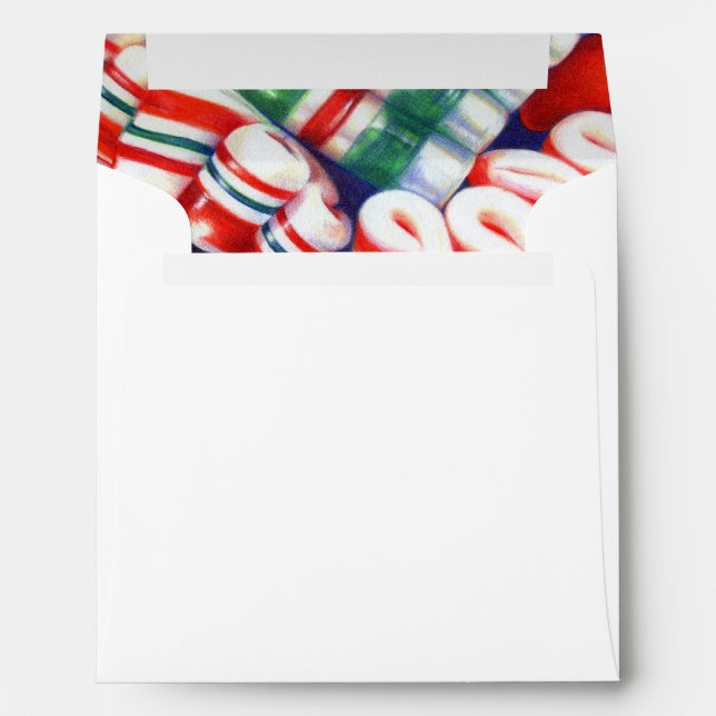 RIBBON CANDY Square Envelope (5.25x5.25 cards) (Back (Bottom))