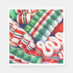 RIBBON CANDY Standard Luncheon Paper Napkins