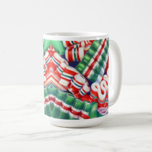 RIBBON CANDY Tall White Mug