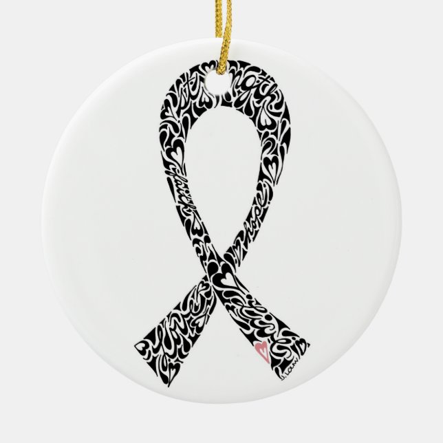 RIBBON CERAMIC TREE DECORATION (Front)