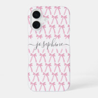 Ribbon coquette Pink Aesthetic bows personalised